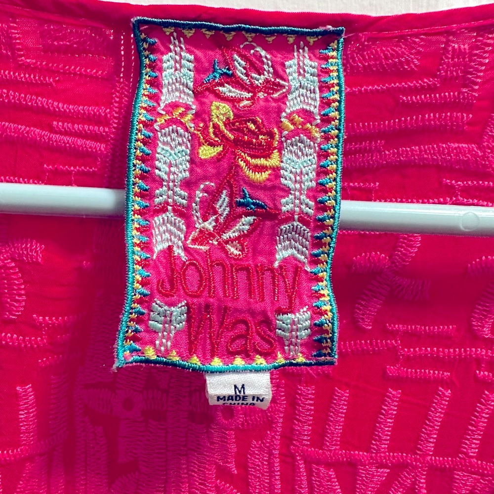 Gorgeous Johnny Was Hot Pink Tunic! - Picture 3 of 5